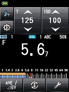 2-2. Measuring in Radio Flash Mode 2-2-1. How to use Radio Triggering 1) Touch the Measuring Mode icon ( ) at the top left of the and then select the Radio Flash Mode ( ).
