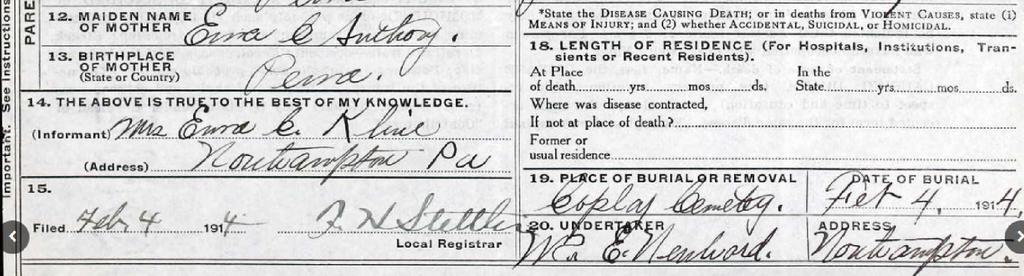 Note the occupation: our friend Frank worked as a laborer at Atlas Cement Company. I usually just manually enter this into FamilySearch once I get him added.