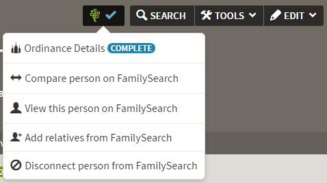FamilySearch Integration on Ancestry article under the last section, Linking individuals between Ancestry and FamilySearch. 9.