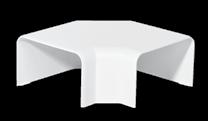 Trunking MK 100-3 11 786 83 PVC white Flat elbow Junction to angle the mini trunking.