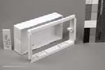 adjustable depth box depth EAB1WH 32 47mm 10 2 gang adjustable depth box EAB2WH 32 47mm 5 1 gang accessory plate ESSP1WH 2 2 gang accessory plate ESSP2WH 2