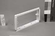 XL Trunking 211 to 213 147 Fittings fittings Flat angle up/down EFA213WH 1 Flat tee up/down EFT213WH 1 Boxes and plates Dividing fillet ELDF200 *RCD/MCB Housing EAHC1MWH 1 *Up to 4 modules can be