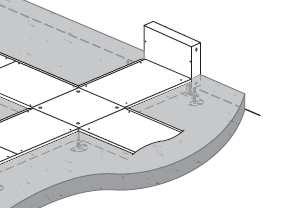 1- Fixe the junction box on the slab and unscrew the lid 2- Pull the flyovers out of the junction 3- connect the