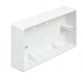 Surface Boxes 1 Gang Universal Box 2 Gang Universal Box Manufactured in white PVC-U and available with both round and square corners.