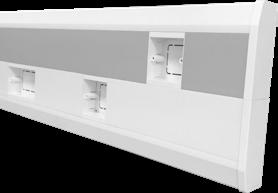 upvc Trunking Systems Apollo - 4 Compartment 257 x 50mm 4 Compartment Trunking Apollo 4 Marco s Apollo Trunking can also be modified to become a four compartment trunking, with a profile of 257 x