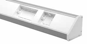Marco bench trunking can accept 25mm and 35mm socket boxes and has a range of complementing accessories to suit. Bench Trunking is available with DDA compliant Light Grey or Charcoal Centre Lid.
