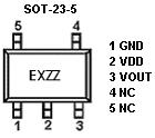 6V MARKING DESCRIPTION Product Classification Marking EXZZ Product Classification E: Product X: Output Voltage ZZ: Date Marking (NOTE 3) EXZZ E: Product X: Output Voltage ZZ: Date CB3TR CB5TR Output