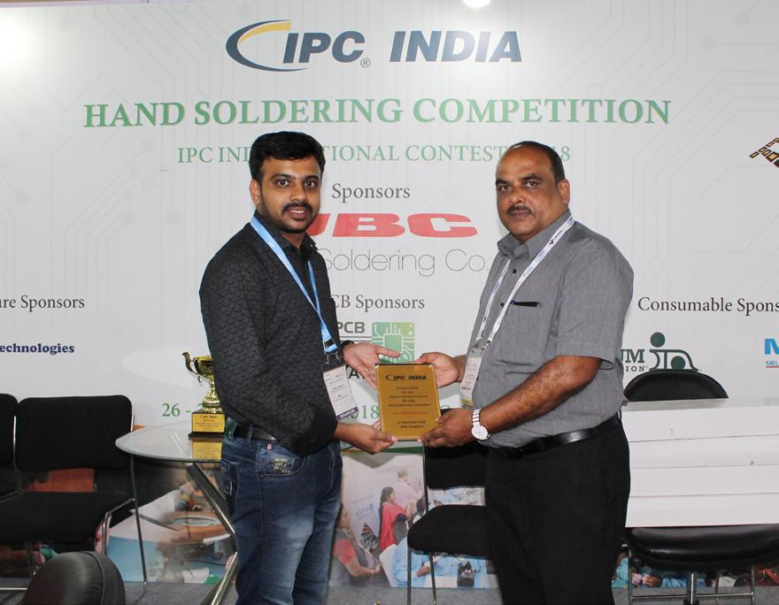 CONCLUSION NOTE IPC India, a supporting partner at electronica India, productronica India 2018 organized the Hand Soldering Competition, IPC India Technical Workshop and IPC India