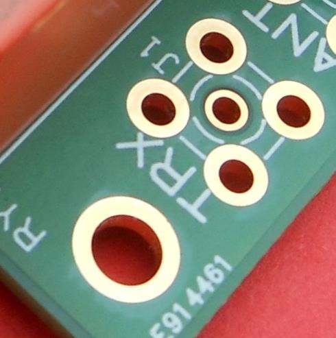 Tips: Soldering a plated through hole PCB: put your soldering iron on the pad and component wire for 3 seconds, apply enough solder and wait