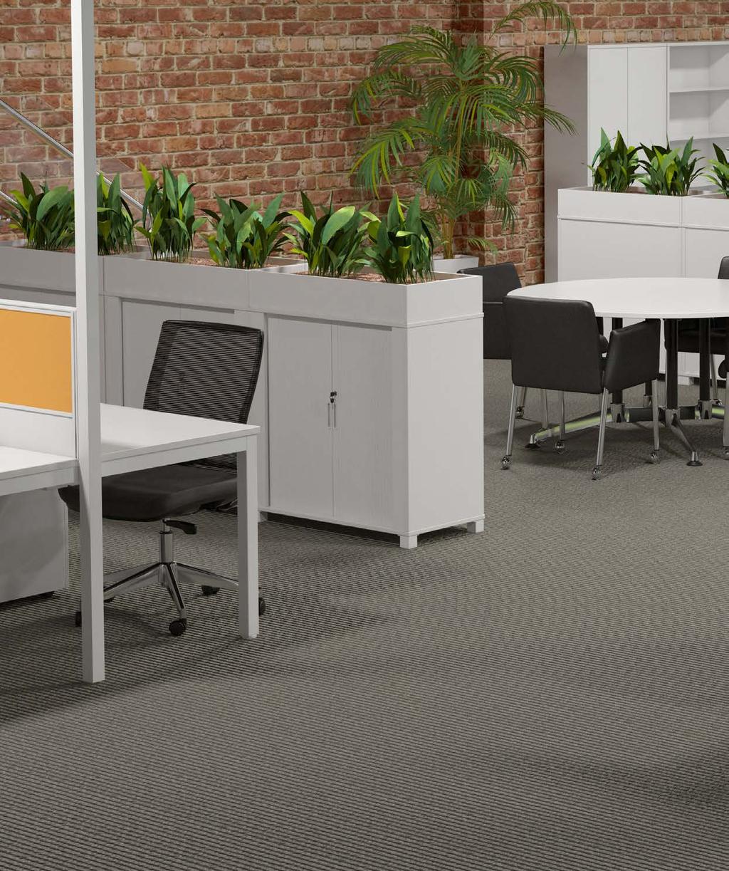 Screen options: Breathe Fabric Splice Fabric COC Axis 4 Pod desking, Ducted Studio50 Screens in Breathe