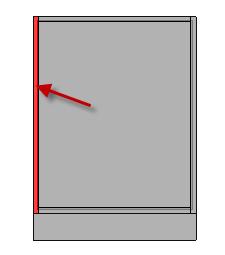 If you want to customise a particular area in the cabinet (for example, the top panel,