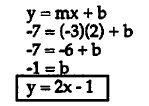 Example: Write the equation of the line: Try this: Write the equation of a line with the given information. 28.