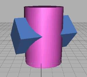 Problem: A cylinder 50mm dia.and 70mm axis is completely penetrated by a square prism of 25 mm sides.and 70 mm axis, horizontally. Both axes Intersect & bisect each other.
