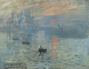 Impression, Sunrise 1872, Oil on
