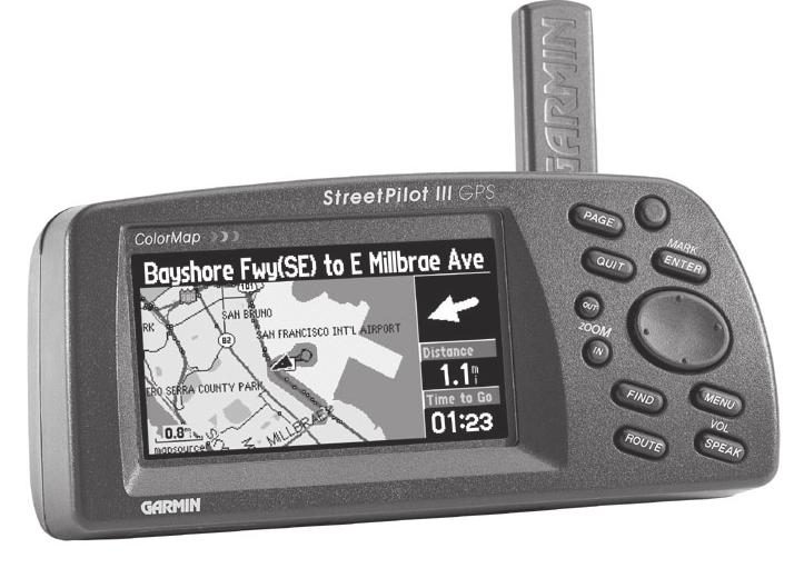 The Garmin StreetPilot III GPS receiver. APRS stations in your area. In addition, the Garmin III allows you to load road maps from an optional CD-ROM.