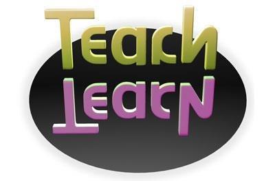 see the word Teach and its reflection.