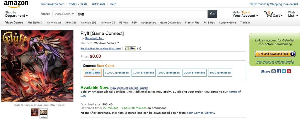II. 1st quarter business report Highlights, online games division Availability through Amazon.com The following games from Gala-Net s gpotato.com portal became available through Amazon.