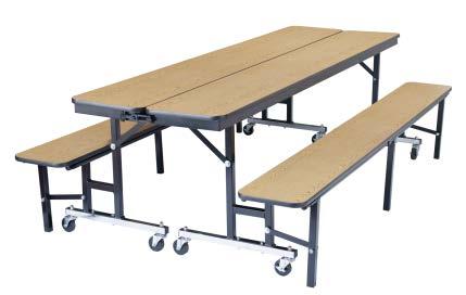 Classroom Select Cafeteria Convertible Bench Tables 6, 7, 8 lengths 27 h PreK 2.