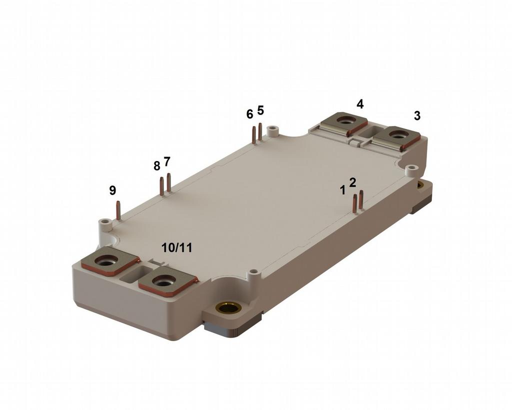 Low Inductance IGBT Module with 17 mm Height Housing 1 V A Chip features IGBT chip o Trench FS V-Series IGBT (Fuji 6 th gen) o low VCE(sat) value o µs short circuit duration at 15 C o square RBSOA of