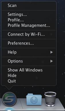 ScanSnap Manager Menu ScanSnap Manager Menu This menu appears when you click the ScanSnap Manager icon key on the keyboard.