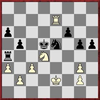 44...Kd5 45.Nd4 Ne5 46.Rh7 Until now white has defended well and had managed to balance the game; black made a couple of inaccuracies in the process.