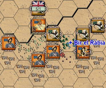 There are three different counter sets included in the Battles of North Africa 1941. The default set uses the unit side art graphics to show the different types of units and weapons systems.