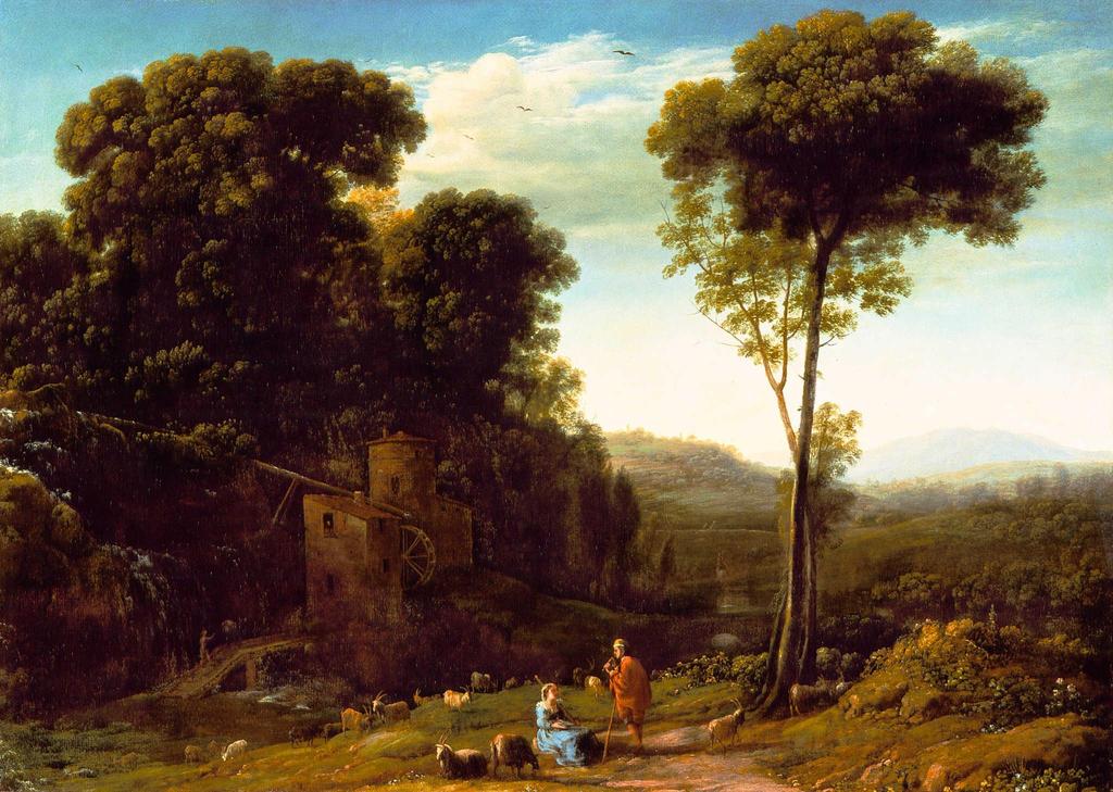 Pastoral Landscape with a Mill 1634 by Claude Lorrain (1604/5-1682)