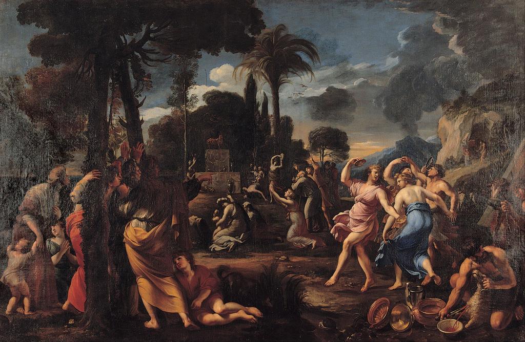Adoration of the Golden Calf 1642 by François Perrier (1594