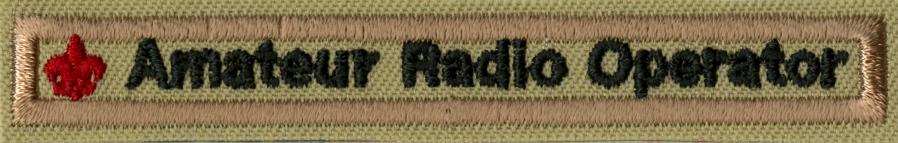 21 Amateur Radio Operator Rating Strip! Builds on Senior Scout Radioman Strip from 1940 s! All licensed youth and adult members can wear it!