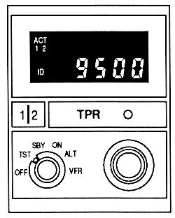 TST - Displays barometric altitude from an encoding altimeter in the lower