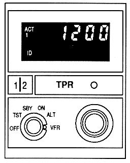 IDENT Pushbutton - During normal operation, this pushbutton is pressed and released only when ATC requests "squawk ident".