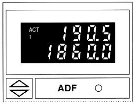 The top line of the display is always the active frequency, indicated by the letters ACT.