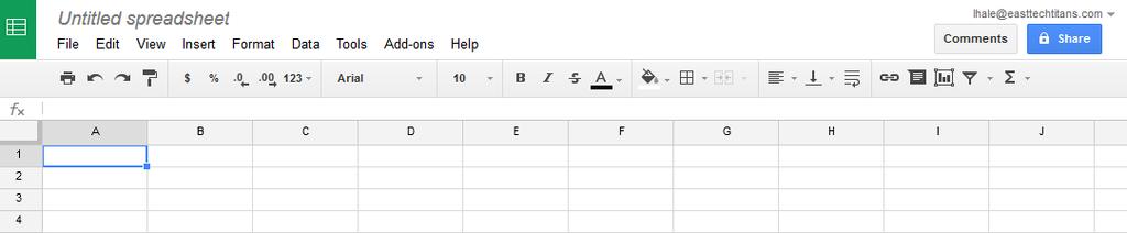 The new spreadsheet that opens up should look like this: Title your spreadsheet : LAST NAME, First Initial Net Pay You do