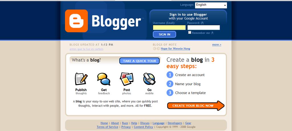 3. Blogging Platform A blogging platform offers a control panel for you to manage your blog and publish your posts.