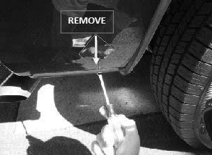 Rear Flare Installation Procedures (Passenger s Side) 14 15 2012-2014 Models Only (Optional): If you encounter a fi t problem, remove inner piece at bottom rear and front of wheel