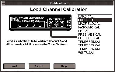 ➁ In the Toolbar, click on the button for Channel A to open the Channel Calibration window. Click on Calibrate Now.