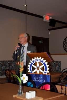 President - elect Preston presented his Rotary moment, his topic: Why are you a Rotarian?