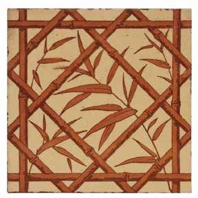 in view for the first time in many years. In our research, we have discovered that the borders on many of the tile patterns serve as a simple narrow frame, as for a painting.