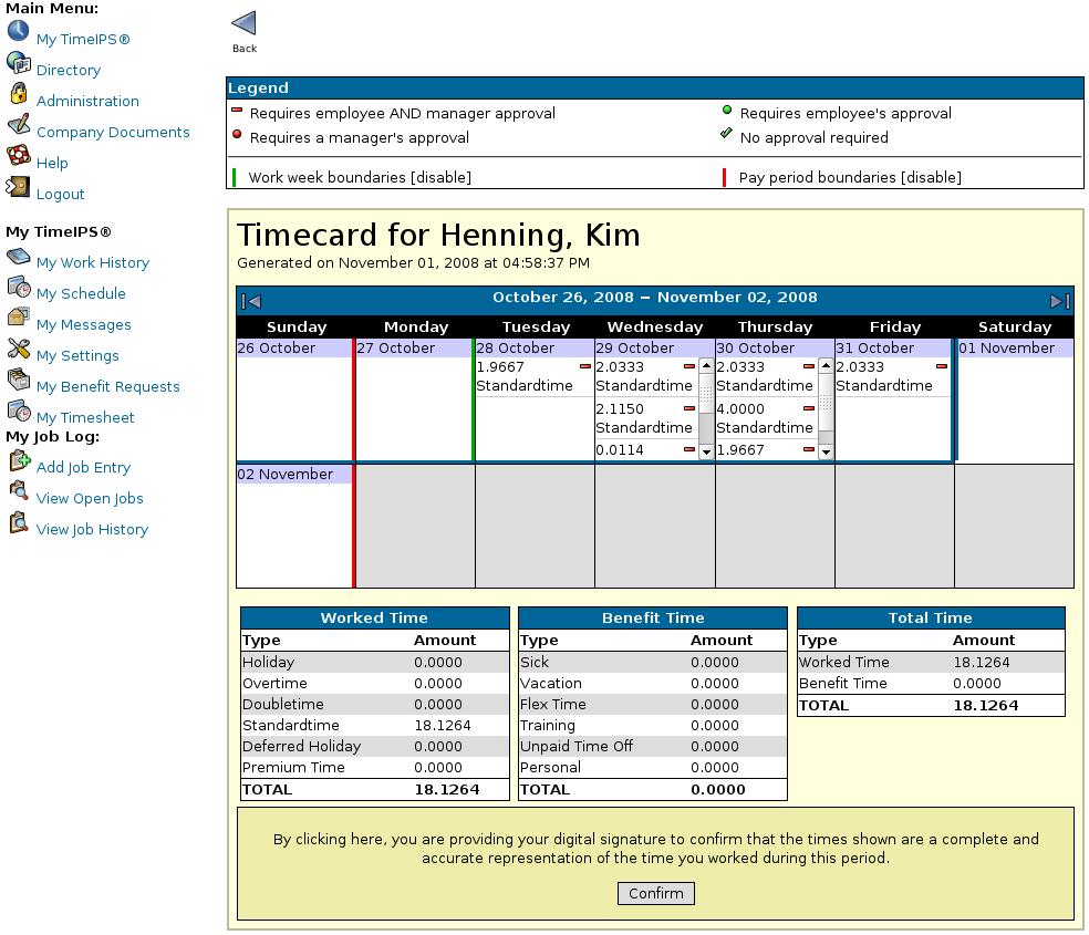 <IPSAPP> Approving your Time Sheet: Our new time tracking system allows you to review and digitally sign your time cards for each pay period.