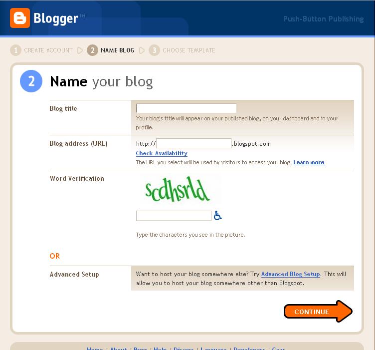 Step 2 of the set-up will bring you to this screen: See where it says Blog Title? This is where you ll name your blog. So, give it a name.