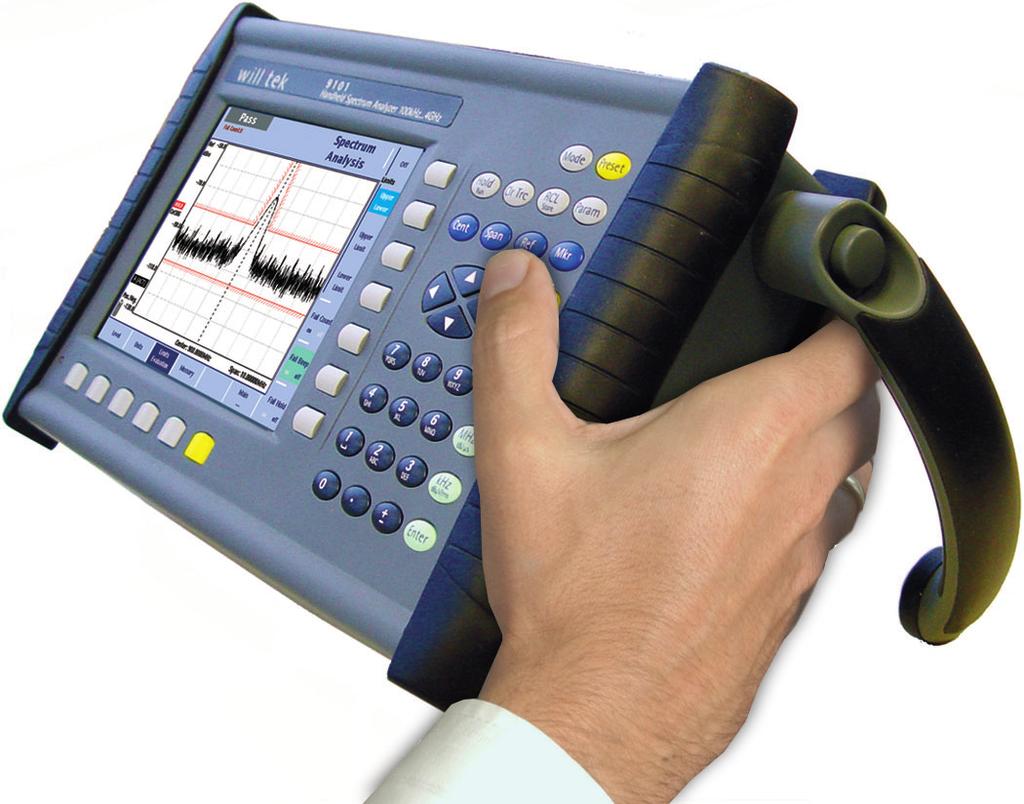 Willtek 9101 Handheld Spectrum Analyzer The 9101 Handheld Spectrum Analyzer provides RF engineers with the excellent performance of a workbench analyzer in a handheld form, at a competitive price.