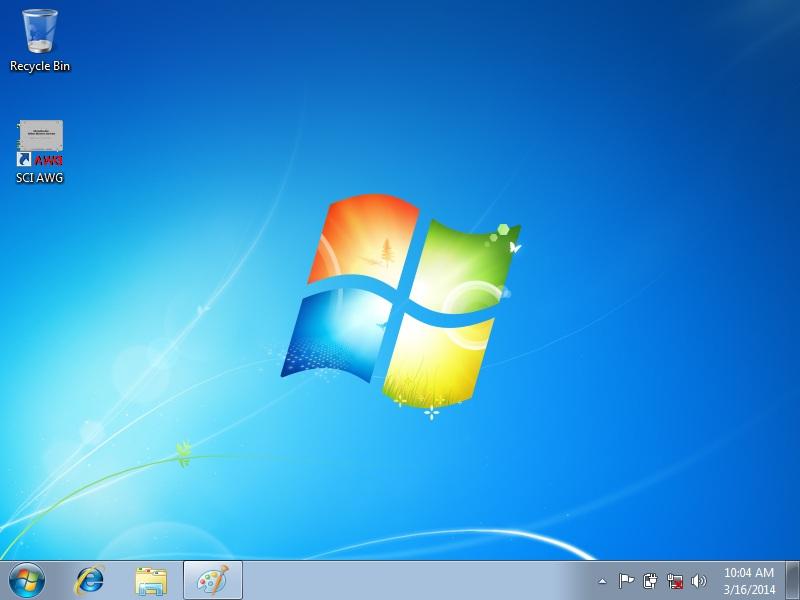 9. A software program icon named "SCI AWG" will be placed on the windows desktop.