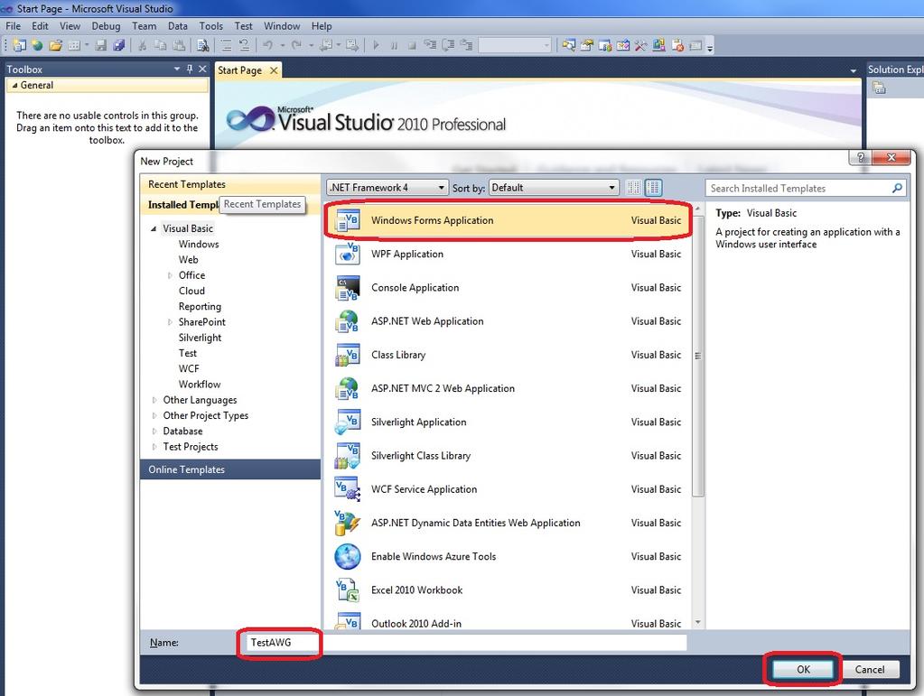 4 2. Communication software example The following example shows how to write a software program to communicate with the instrument in Microsoft Visual Studio 2010, after all the preparation steps