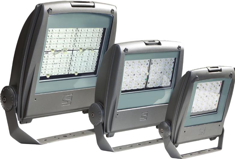 DESCRIPTION The Neos LED luminaires are available in three sizes: Neos 1 with 16 or 24 LEDs, Neos 2 with 32 or 48 LEDs and Neos 3 with 64 LEDs.