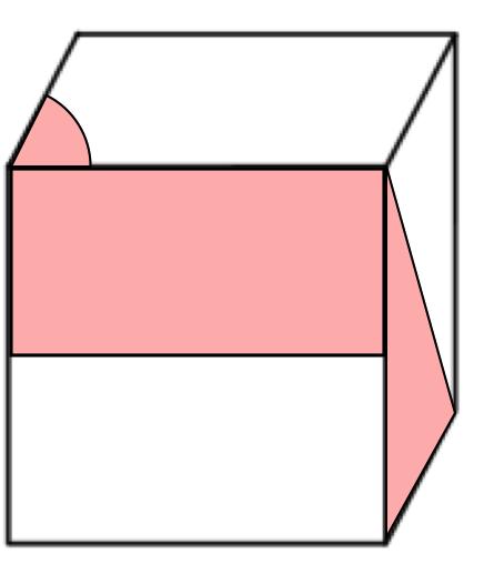 9th March 27 3.1 5% of 510 This cube has shapes drawn on three of its faces The cube is turned to look like this.