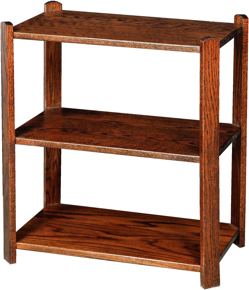 Shown with Golden Brown stain 3 Tier Stand Large: