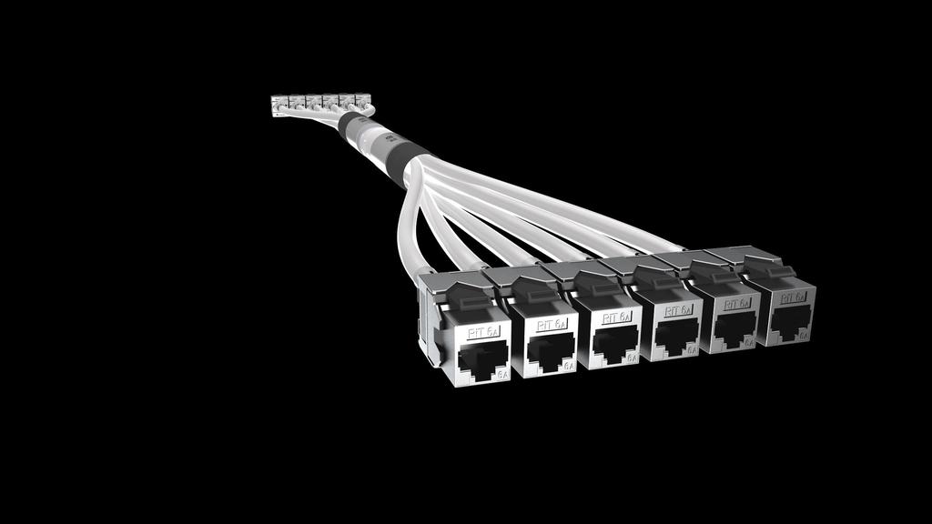 Install & Go SMARTen (Cat.6A) STP Trunk General Cat 8 Filler Cat.6A U/FTP Horizontal cables (x6) Fan-Out Cables Cat.