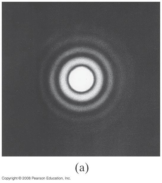 iffraction on Circular Apertures Light through apertures will produce diffractive patters depending on their
