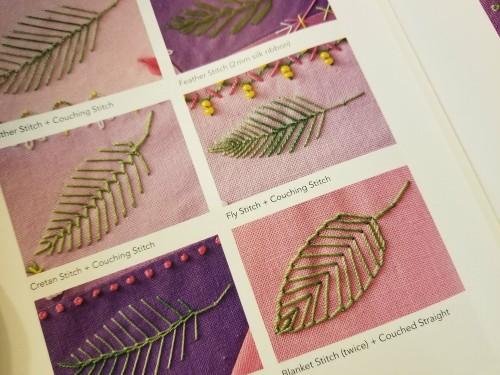 I loved these leaves!! I don t know how or when I ll be stitching and using this book.but I sure am happy to own it. It is one of those books that I want on my shelf for a reference.