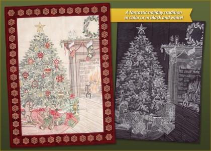 4 $50 Night Before Christmas Linda Embroidery Class. Join Linda for a day of preparation and embroidery on the Night Before Christmas Tiling Scene wall hanging.